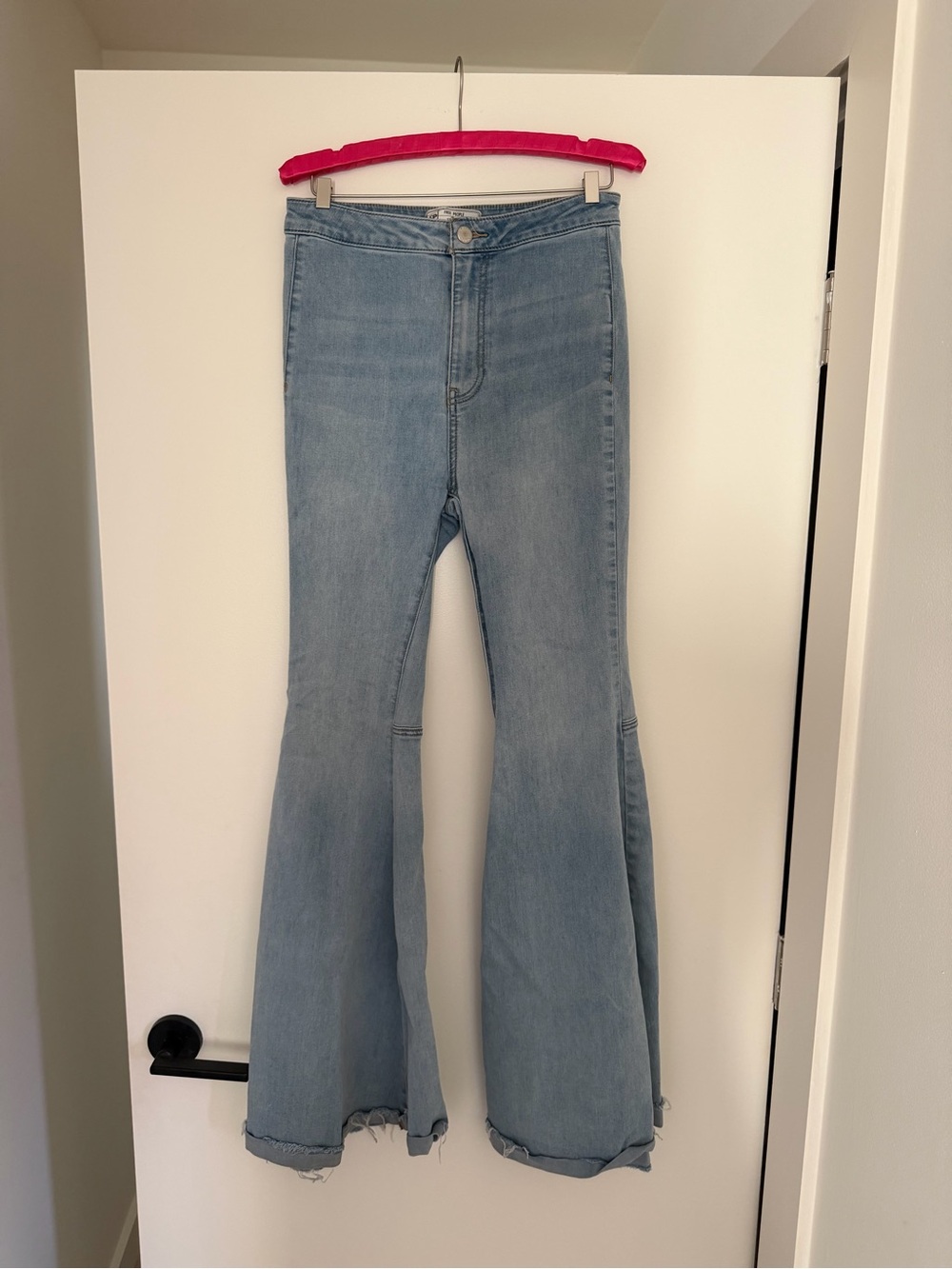 FREE PEOPLE Light Wash High-Rise Flared Women’s Jeans